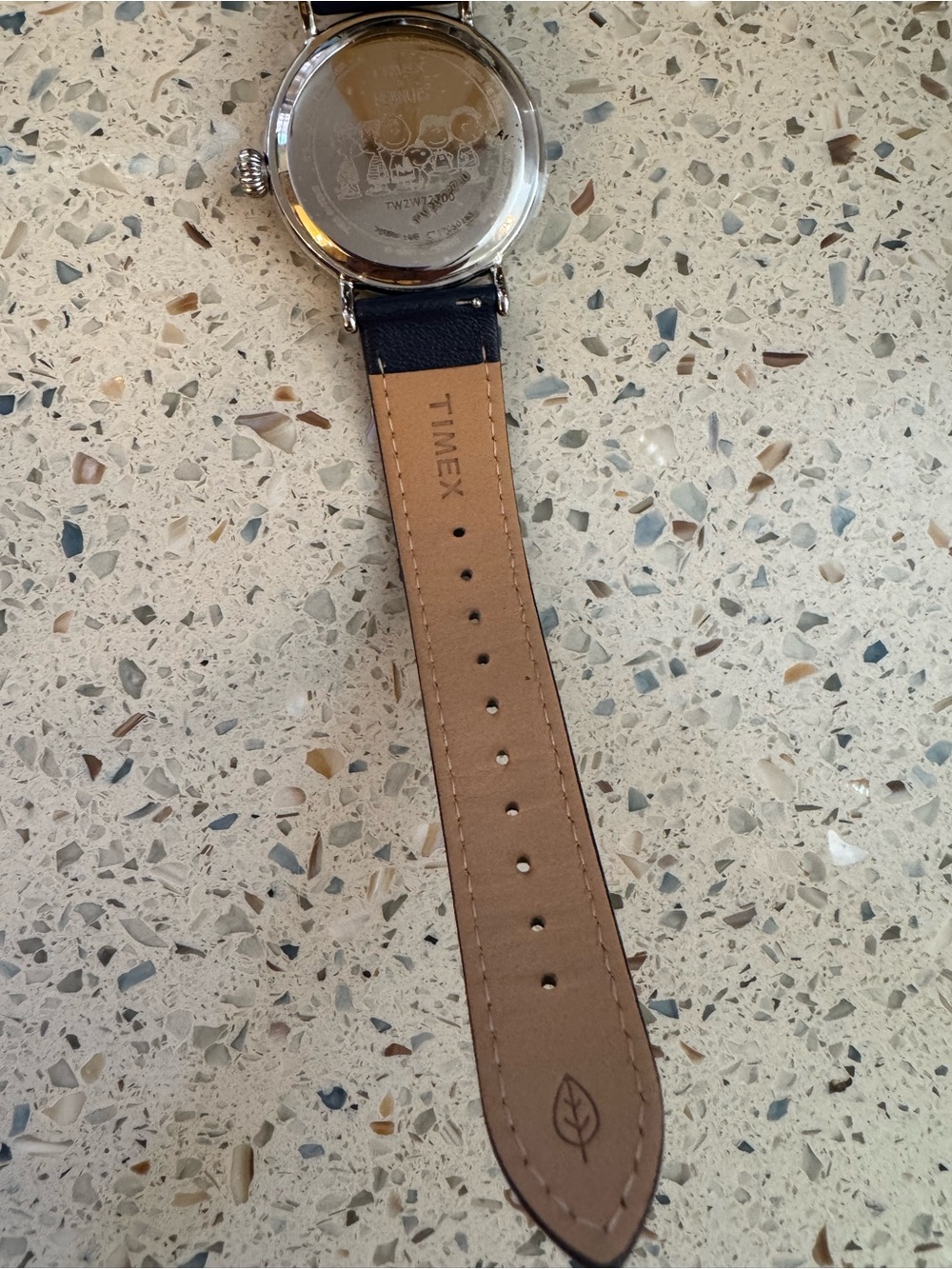 Timex Navy Dial Peanuts Pumpkin Watch with Blue Strap EUC - Picture 3 of 7